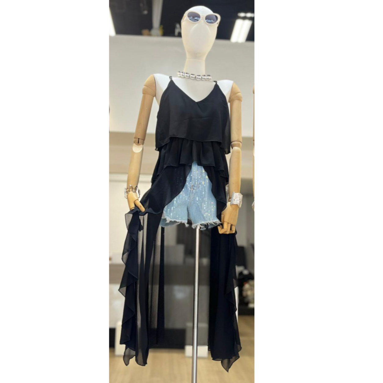 Ruffle Maxi Top