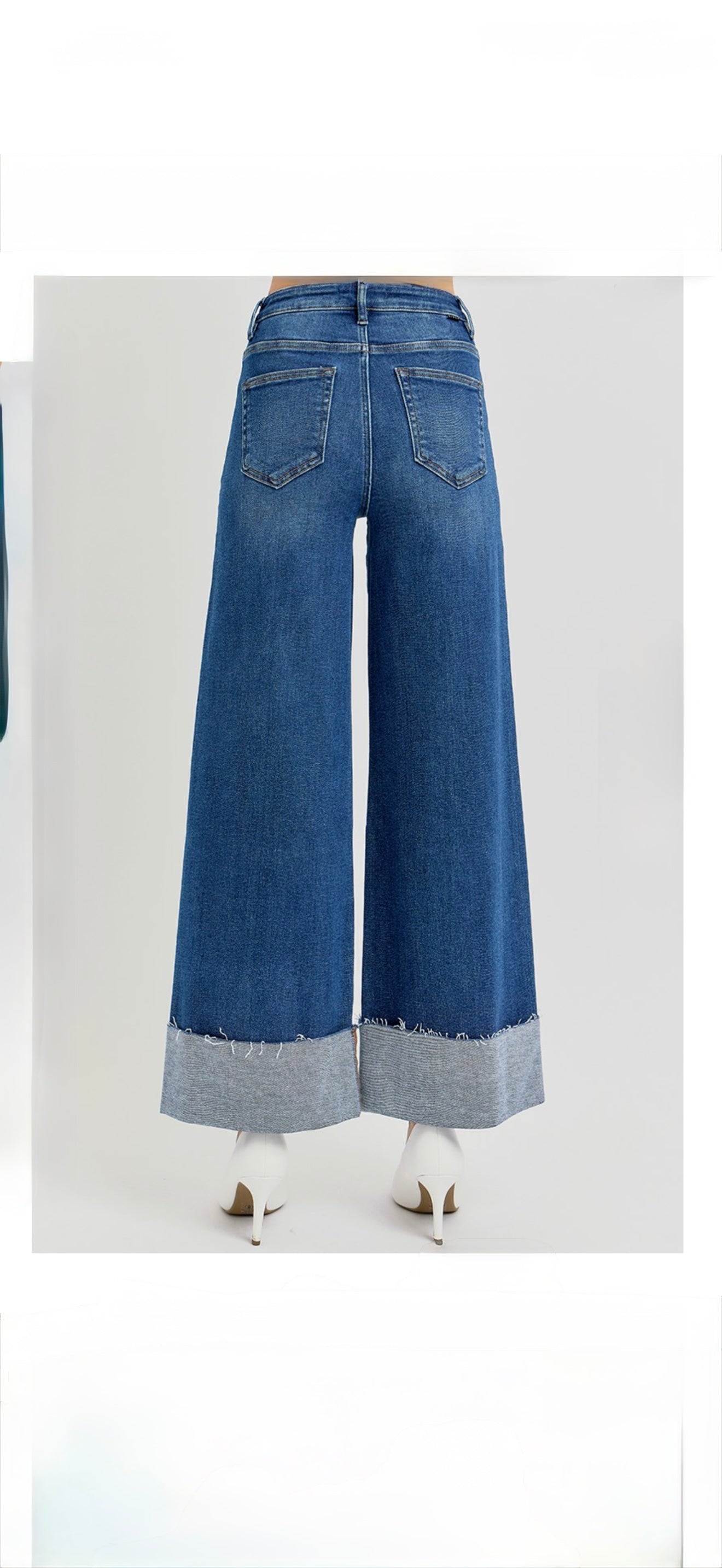 Wide Cuffed Jeans