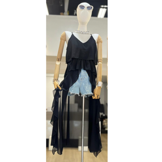 Ruffle Maxi Top