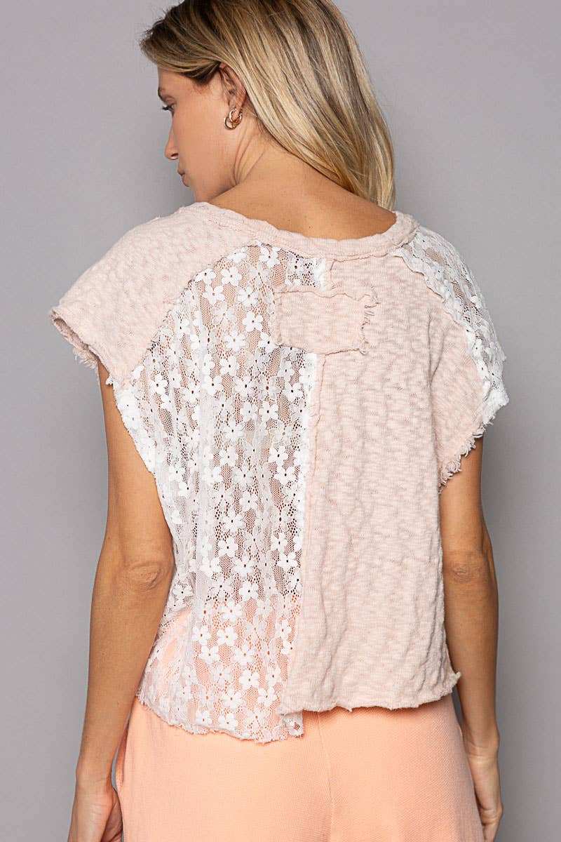 Lace Patch Top