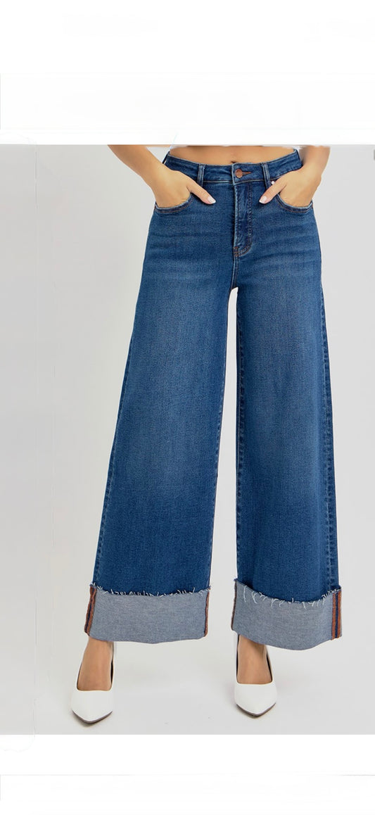 Wide Cuffed Jeans