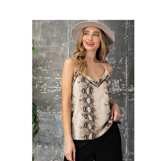 Snake Print Tank